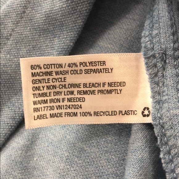 🏆GOODFELLOW LS Knit Button-Down Shirt Cyber Blue - Picture 6 of 8